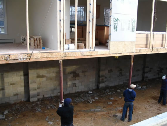 modular home foundation construction