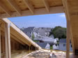 Second floor view from a cape in Monmouth County, Atlantic Highlands, NJ before the roof dormer is installed 