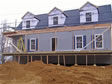Triple roof dormers expand the space and view on this Monmouth County, Atlantic Highlands, NJ modular home