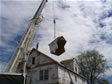 Roof dormer being installed on a two story home in Monmouth County, Spring Lake, NJ